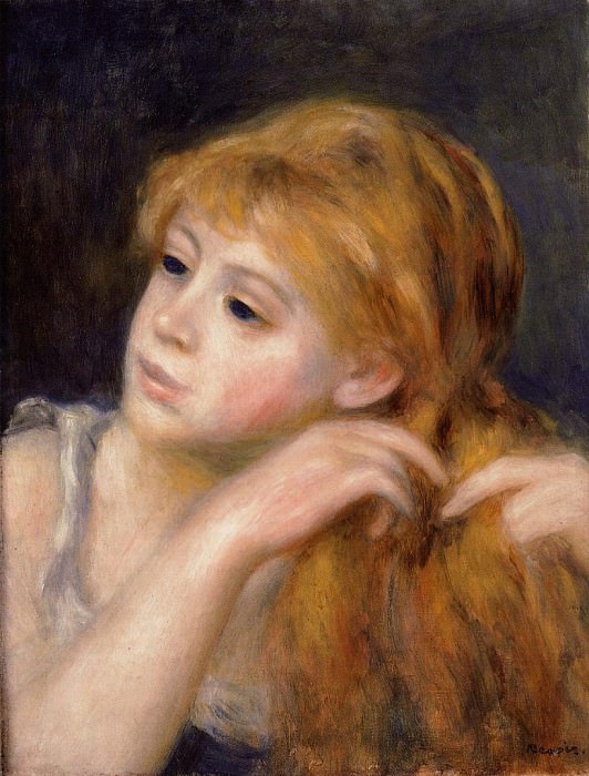 Head of a Young Woman, Pierre-Auguste Renoir