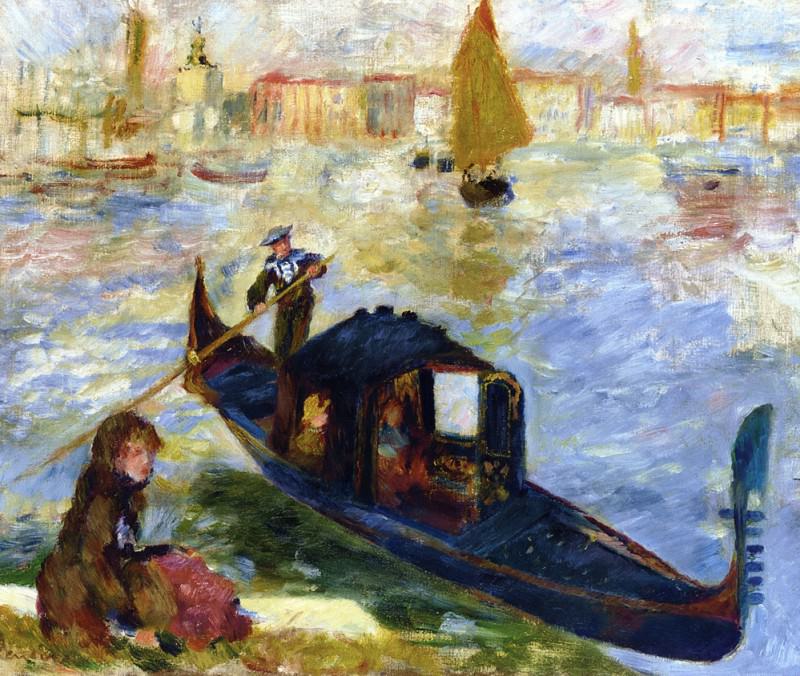 Gondola, Venice -1881, Pierre-Auguste Renoir