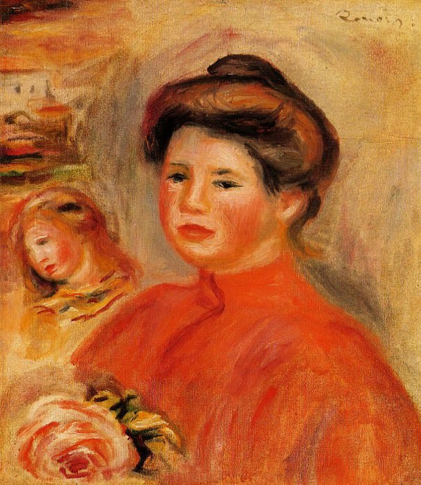 Gabrielle at Her Window, Pierre-Auguste Renoir