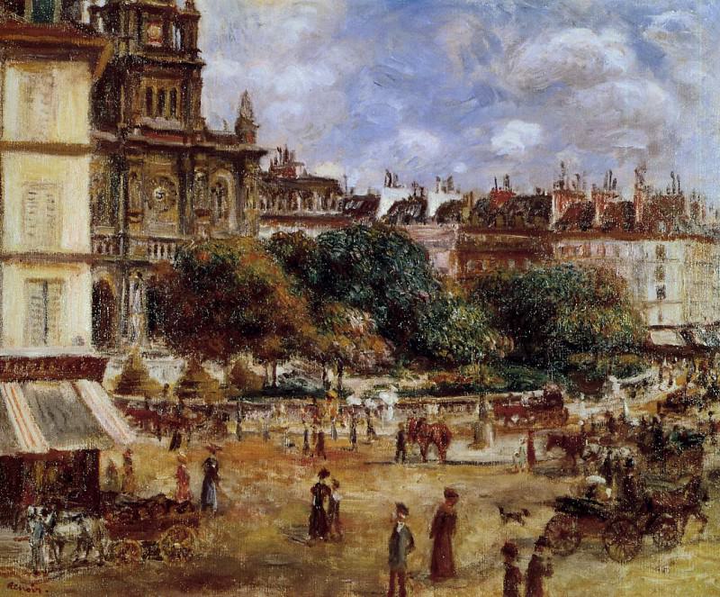 Place de la Trinite, Paris, Pierre-Auguste Renoir