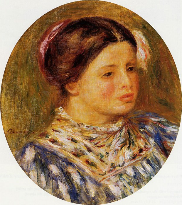 Girl in Blue, Pierre-Auguste Renoir