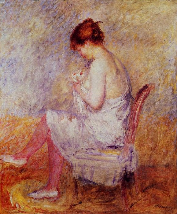 Woman in a Chemise, Pierre-Auguste Renoir