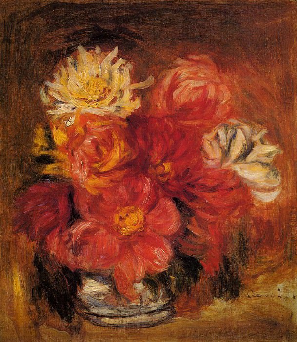 Dahlias, Pierre-Auguste Renoir