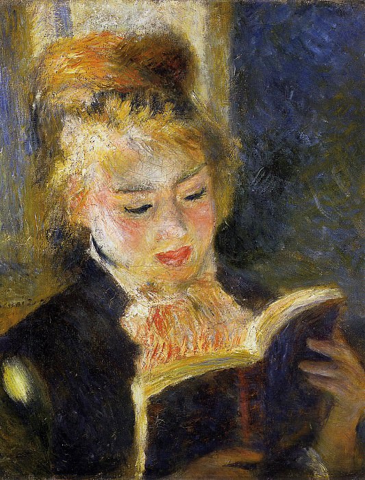 Читательница — 1875 г, Пьер Огюст Ренуар