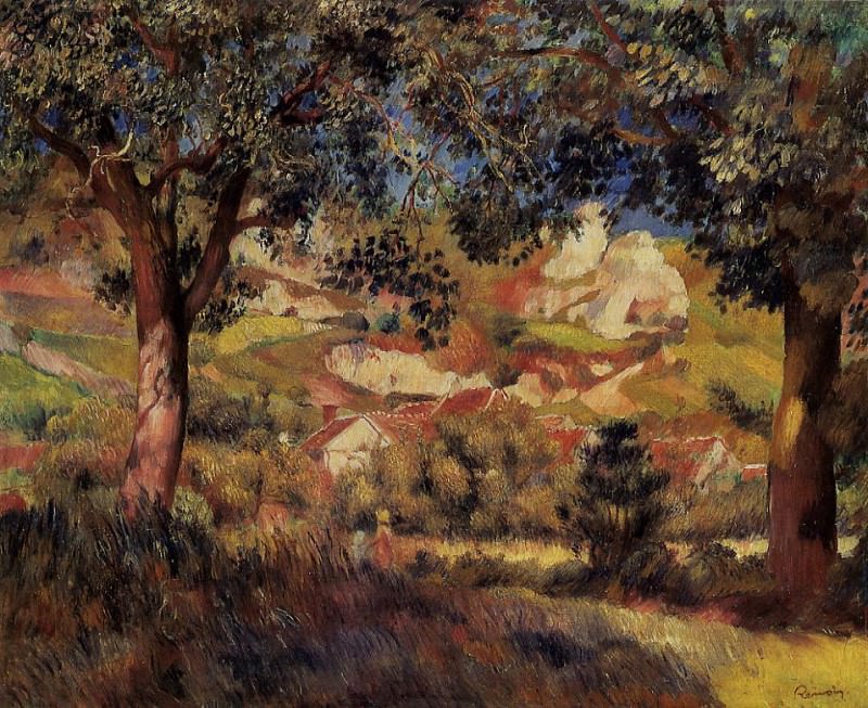 Lanscape in La Roche-Guyon, Pierre-Auguste Renoir