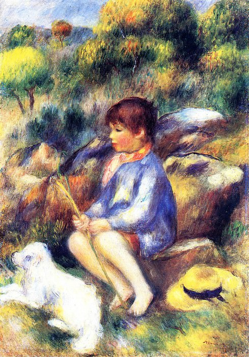 Young Boy by the River, Pierre-Auguste Renoir