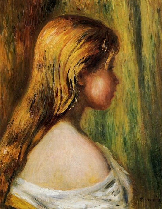 Head of a Young Girl, Pierre-Auguste Renoir