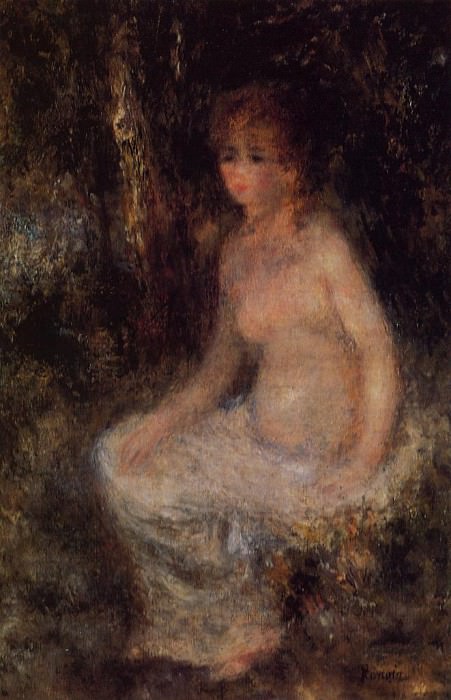Nude Sitting in the Forest, Pierre-Auguste Renoir
