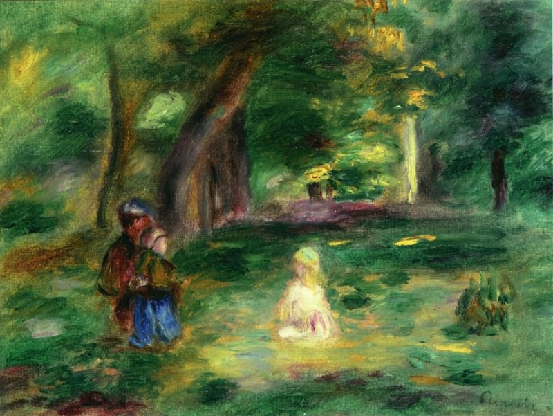 Three Figures in a Landscape, Pierre-Auguste Renoir