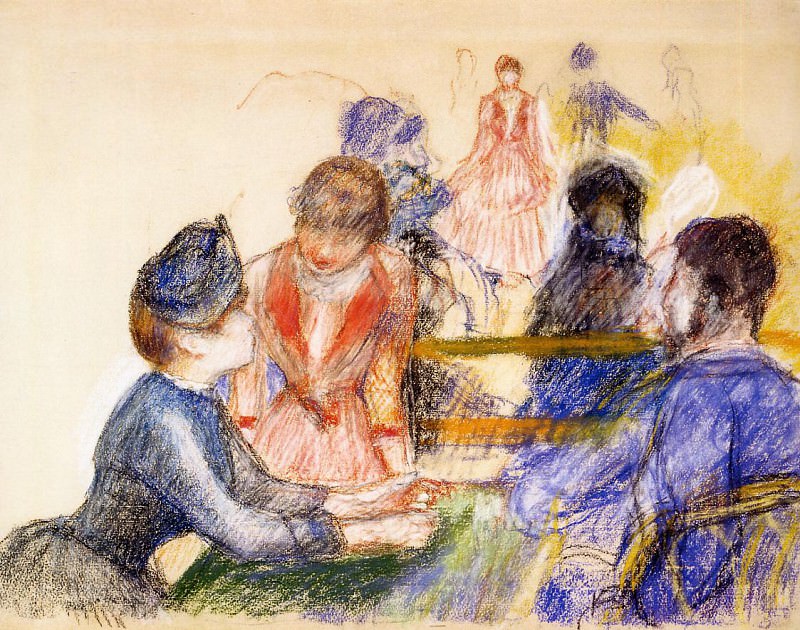 At the Moulin de la Galette, Pierre-Auguste Renoir