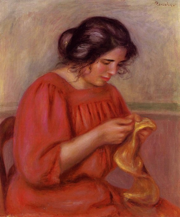 Gabrielle Mending, Pierre-Auguste Renoir