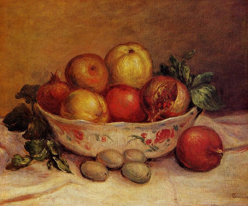 Still Life with Pomegranates, Pierre-Auguste Renoir