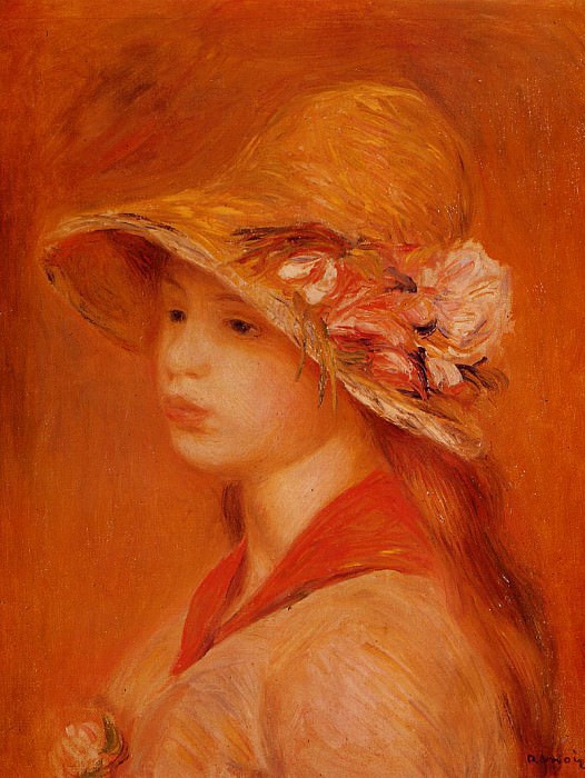 Portrait of a Young Girl, Pierre-Auguste Renoir
