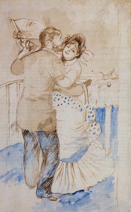 Country Dance , Pierre-Auguste Renoir