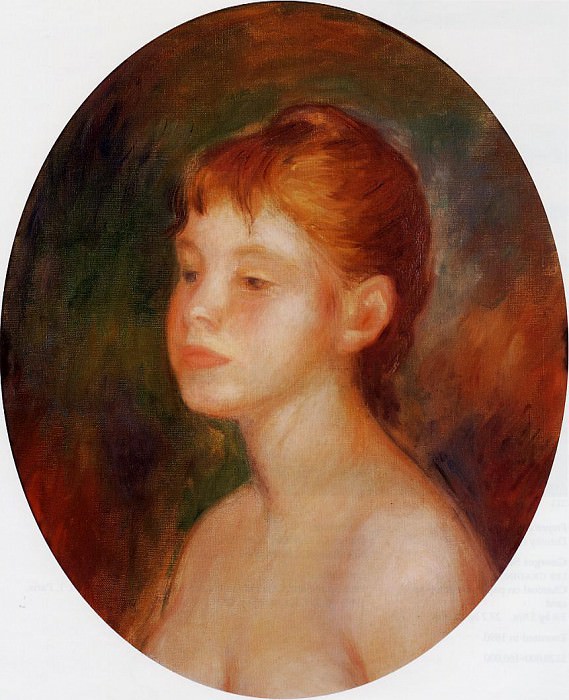 Study of a Young Girl , Pierre-Auguste Renoir