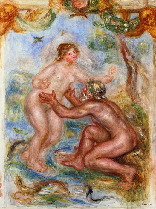 Study for – The Saone Embraced by the Rhone, Pierre-Auguste Renoir