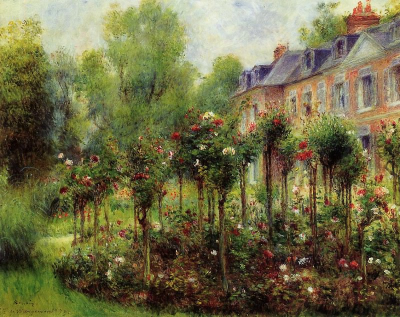 The Rose Garden at Wargemont, Pierre-Auguste Renoir