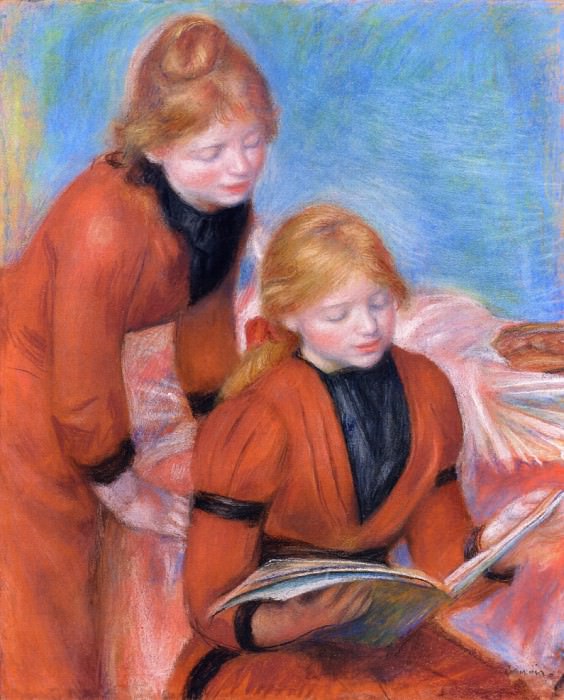 Reading, Pierre-Auguste Renoir