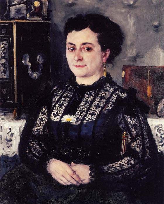 Женщина в кружевной блузке, Пьер Огюст Ренуар