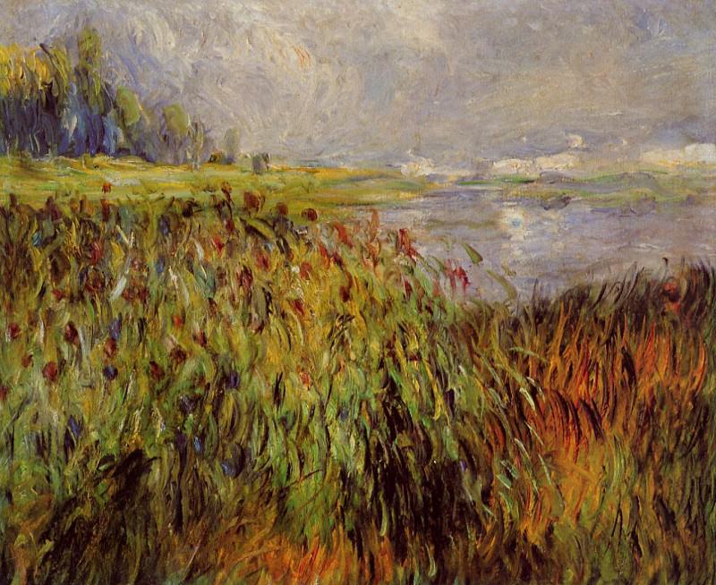 Bulrushes on the Banks of the Seine, Pierre-Auguste Renoir