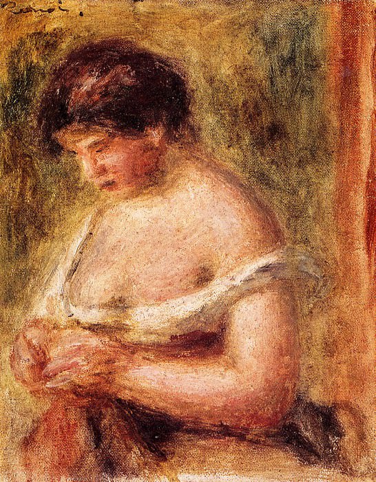 Woman with a Corset, Pierre-Auguste Renoir
