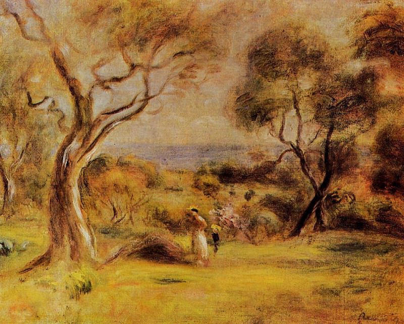 A Walk by the Sea, Pierre-Auguste Renoir