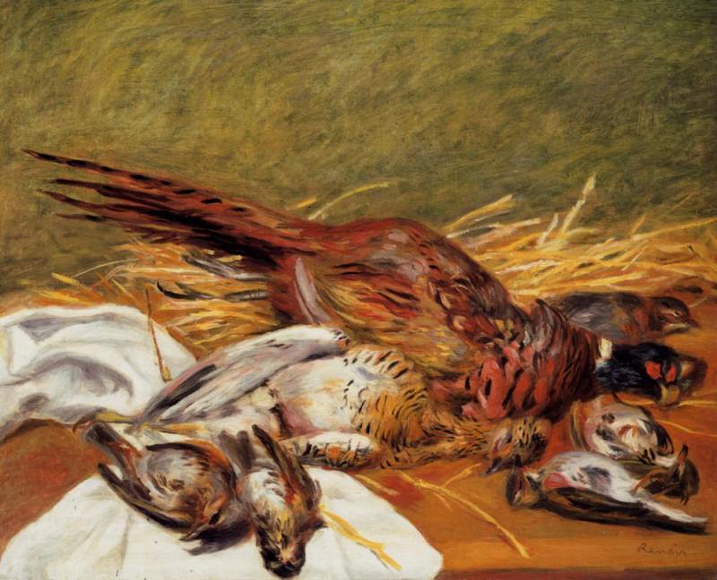 Faisans, Canapetiere et grives, Pierre-Auguste Renoir