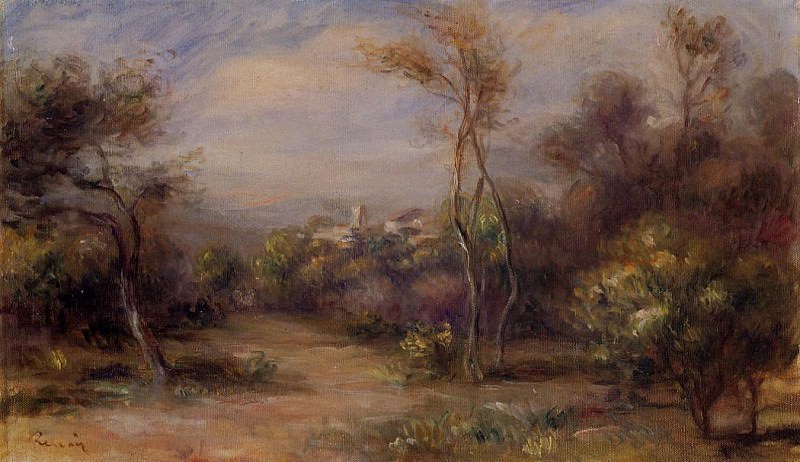 Landscape near Cagnes, Pierre-Auguste Renoir