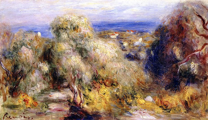 View of Cannet, Pierre-Auguste Renoir