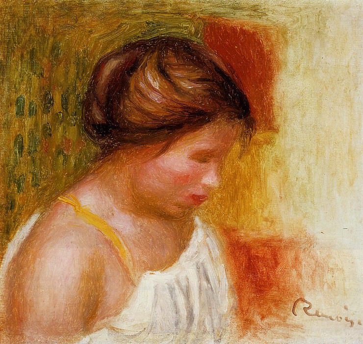 Gabrielle in a Chemise, Pierre-Auguste Renoir