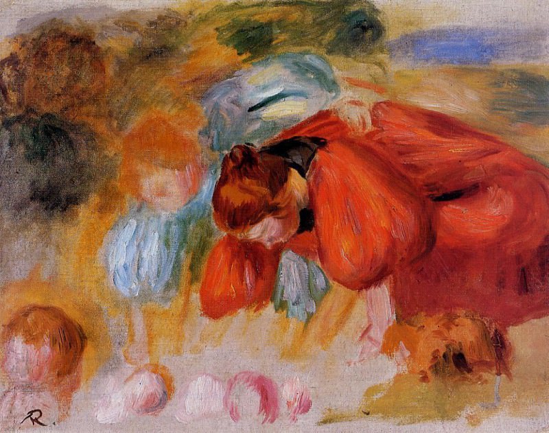 Study for The Croquet Game, Pierre-Auguste Renoir