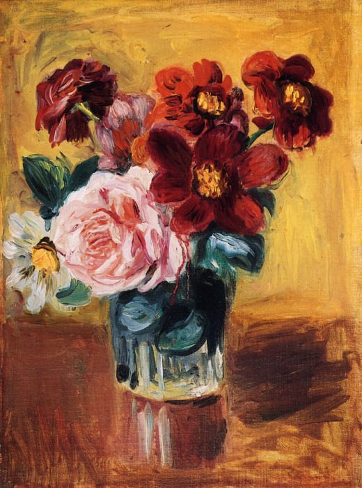 Flowers in a Vase, Pierre-Auguste Renoir
