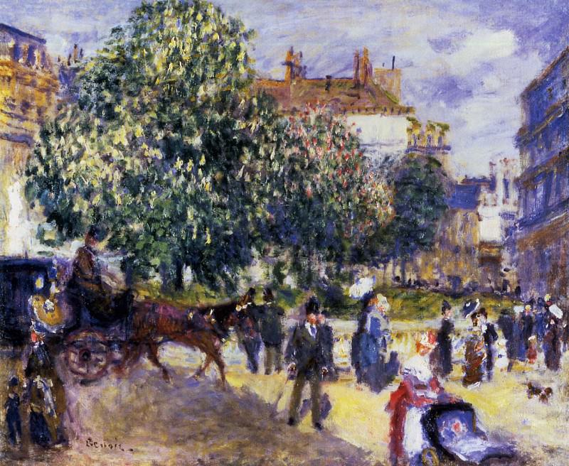 Place de la Trinite, Paris, Pierre-Auguste Renoir