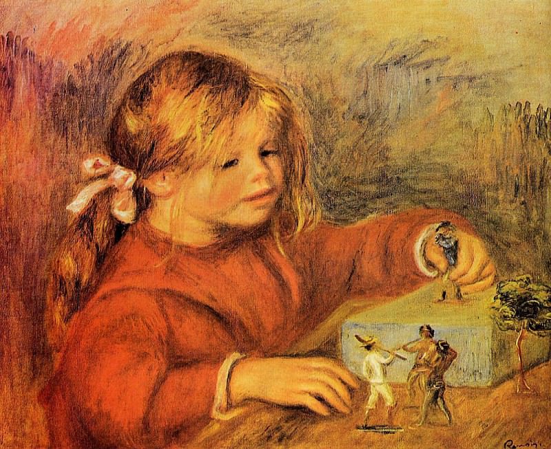 Claude Renoir Playing, Pierre-Auguste Renoir