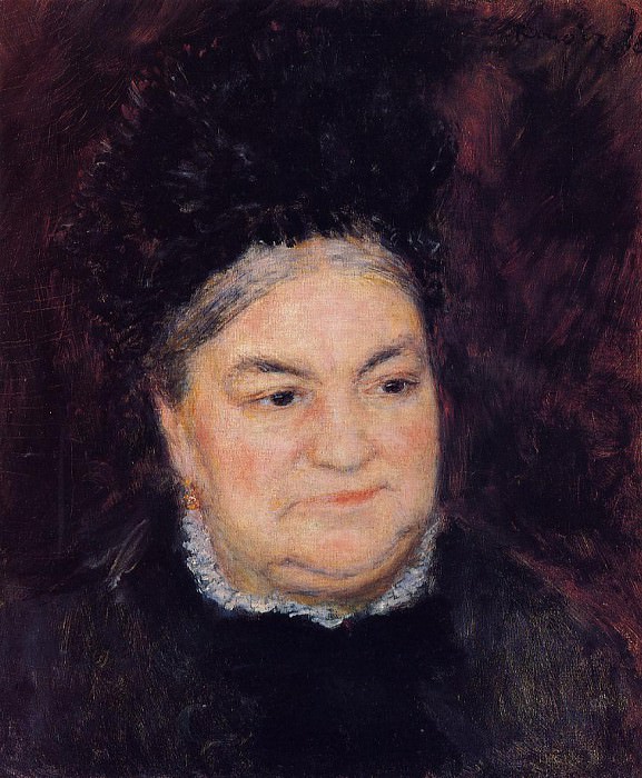 Портрет пожилой женщины , Пьер Огюст Ренуар