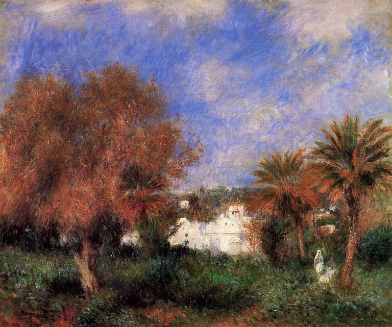 The Garden of Essai in Algiers, Pierre-Auguste Renoir