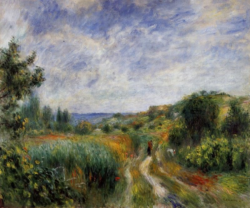 Landscape near Essoyes, Pierre-Auguste Renoir