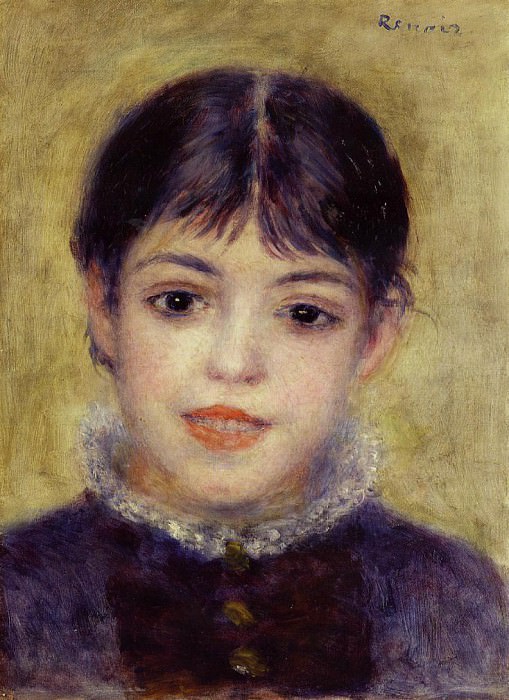 Smiling Young Girl, Pierre-Auguste Renoir