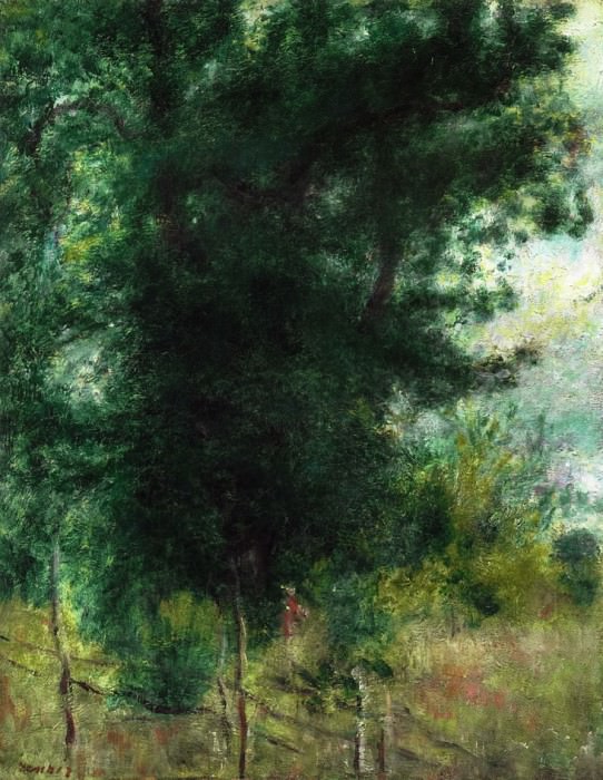A Fence in the Forest, Pierre-Auguste Renoir