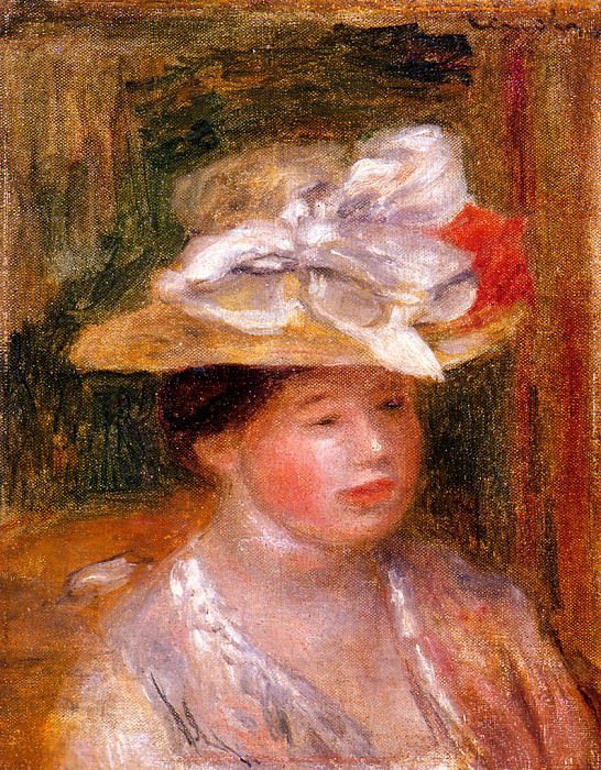 Head of a Woman, Pierre-Auguste Renoir