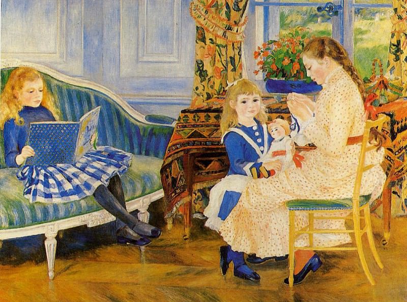 Childrens Afternoon at Wargemont , Pierre-Auguste Renoir
