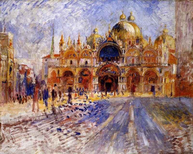The Piazza San Marco, Venice, Pierre-Auguste Renoir