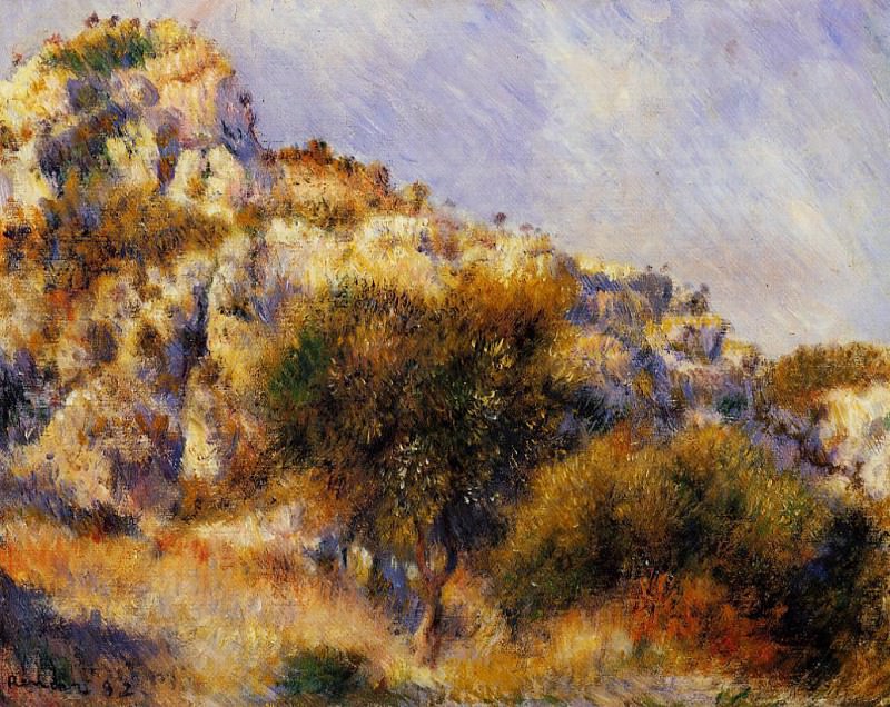 Rocks at lEstaque, Pierre-Auguste Renoir