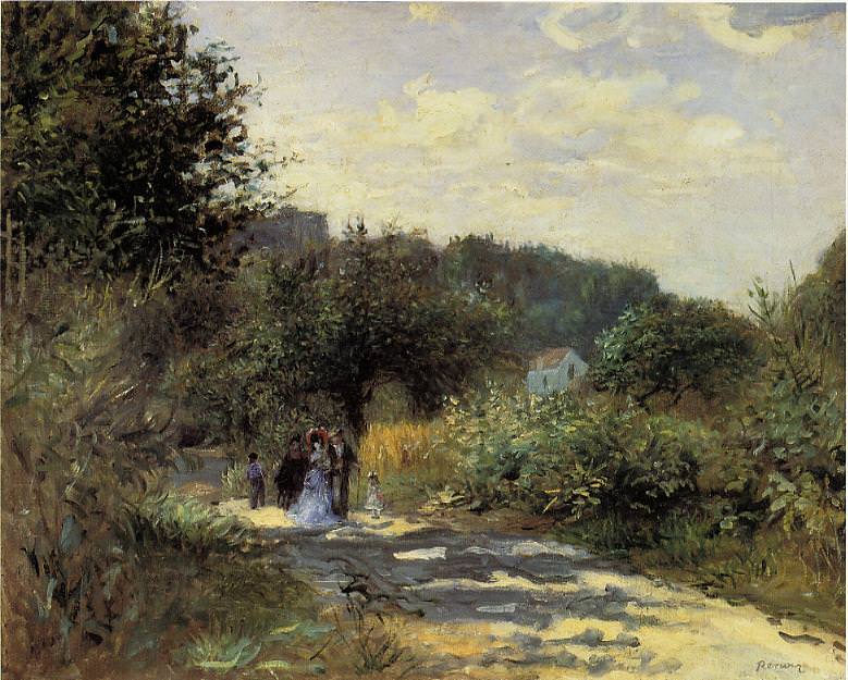 A Road in Louveciennes, Pierre-Auguste Renoir