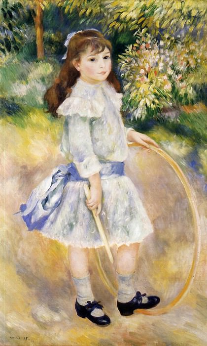 Girl with a Hoop, Pierre-Auguste Renoir