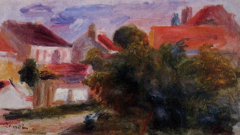 Street in Essoyes, Pierre-Auguste Renoir