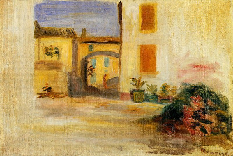 Farm Courtyard, Midday, Pierre-Auguste Renoir