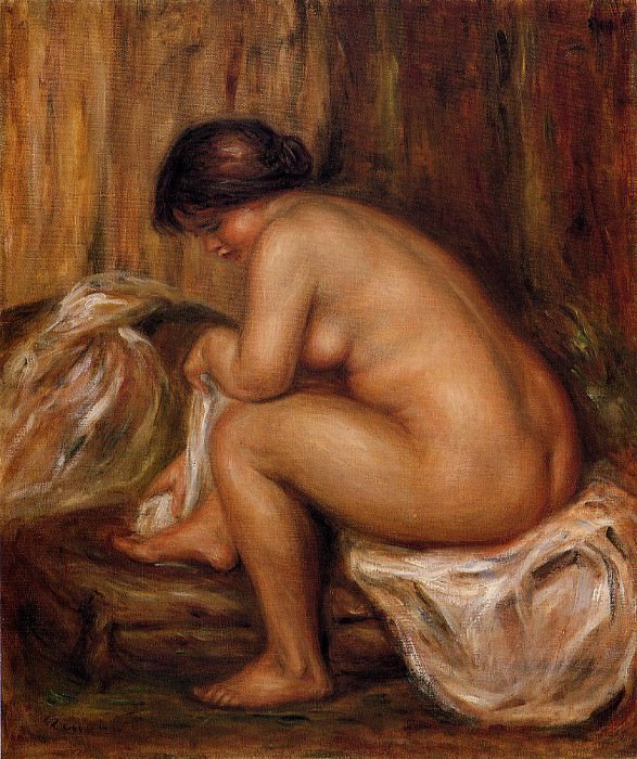 After Bathing, Pierre-Auguste Renoir