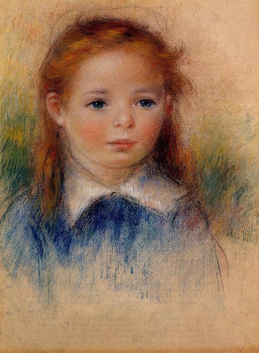 Portrait of a Little Girl, Pierre-Auguste Renoir