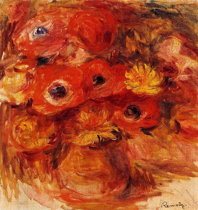 Vase of Anemones, Pierre-Auguste Renoir